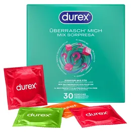 Durex Surprise Me Mixed Condoms 30-Pack - Variety, Texture & Flavour