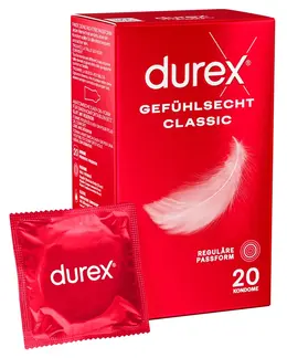 Durex Gefuhlsecht Class 20-Pack - Ultra-Thin Anatomical Condoms