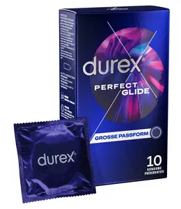 Durex Perfect Glide 10-Pack Enhanced Lubrication Condoms 56 mm