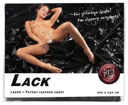fetish collection Vinyl Bed Sheet Black 200x230cm Waterproof Cover