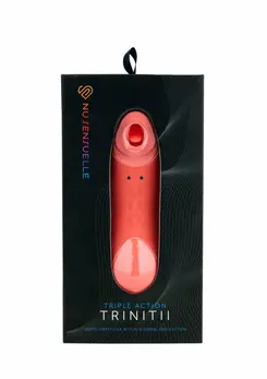 Trinitii 3 in 1 Tongue Intimate Stimulation Device, Multi-Function, Pink