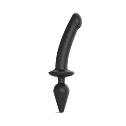 Strap-On-Me Switch Plug-In Hybrid Model S Black Silicone Attachment