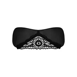 Obsessive Satinia Elegant Black Satin Mask Adjustable Fit