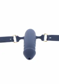 TABOOM Silicone Breathable Gag with Adjustable Strap - Black