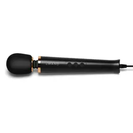 Le Wand Powerful Petite Plug-In Massager Black - Corded Compact Model