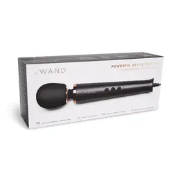 Le Wand Powerful Petite Plug-In Massager Black - Corded Compact Model