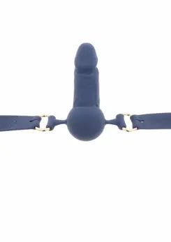 TABOOM Silicone Ball Gag with Anatomical Extension, Adjustable Strap