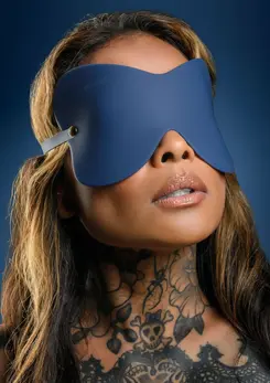 TABOOM Silicone Blindfold - Adjustable Soft Black Eye Mask