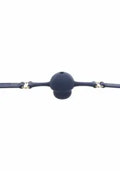 TABOOM Silicone Mouth Gag Adjustable Strap Black 8713221832801