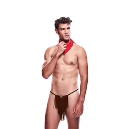 Envy Cowboy 2-Piece Costume Set with Fringe and Bandana M/L