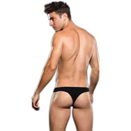 Envy Microfiber Thong Black L/XL - Soft Breathable Intimate Wear