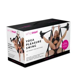 WhipSmart Yoga Support Swing Black - Adjustable Fitness Harness PVC