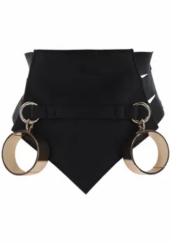TABOOM Bondage Couture Belt Vegan Leather Adjustable Black S