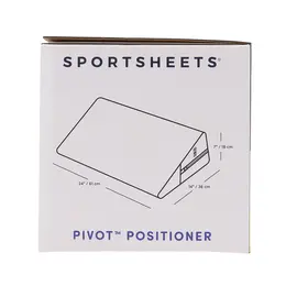 Sportsheets Pivot Positioner Ergonomic Foam Wedge Black 17x6in