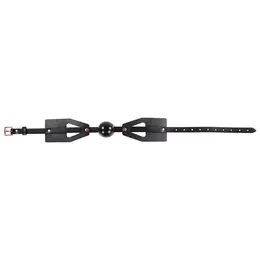 Sportsheets S&M Brat Adjustable Ball Gag - Soft Silicone, Black-Pink