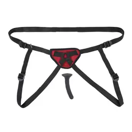Sportsheets Saffron Silicone Set - Adjustable Harness & Slim Intimate Accessory