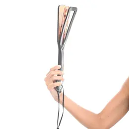 Sportsheets Amber Spanker Gold-Tortoiseshell Impact Paddle, Rigid Handle