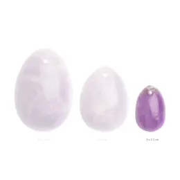 La Gemmes Pure Amethyst Yoni Egg S - Natural Crystal, 3x2.5cm