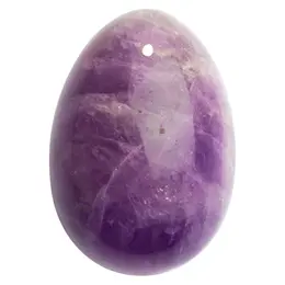 La Gemmes Pure Amethyst Yoni Egg S - Natural Crystal, 3x2.5cm