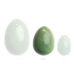 La Gemmes Jade Egg M - Medium Natural Jade Wellness Stone 4x3cm