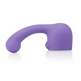 Le Wand Petite Curve Weighted Silicone Attachment, Purple, Compact Size