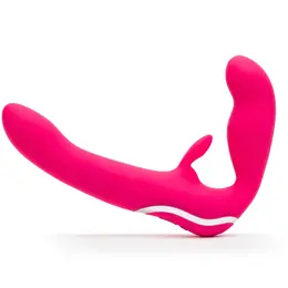 Happy Rabbit Strapless Intimate System Pink, 15 Modes, Silicone, USB