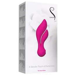 Swan Feather Pink - Dual-Action Intimate Device, Flexible Design