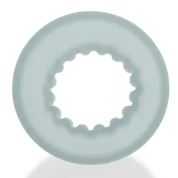 Oxballs AXIS Rib Griphold Comfort Ring Clear Ice Plus+Silicone 5 cm