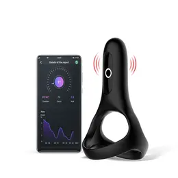Magic Motion Rise Black - Double Intimate Ring with App Control