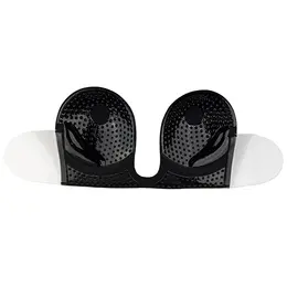 Bye Bra Seamless U-Style Bra Cup D Black - Strapless, Backless, Invisible