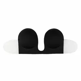 Bye Bra Seamless U-Style Bra Cup B Black - Strapless, Invisible Design