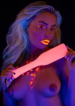 TABOOM Glow in the Dark Paddle Vegan Leather, Luminous Finish