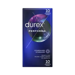 Durex Performa 10pcs Premium Delay System Latex Condoms 56mm