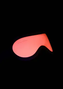 TABOOM Glow in the Dark Blindfold Vegan Leather Adjustable Strap