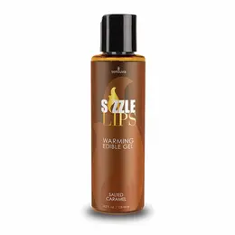 Sensuva Sizzle Lips Edible Warming Gel Salted Caramel 125ml