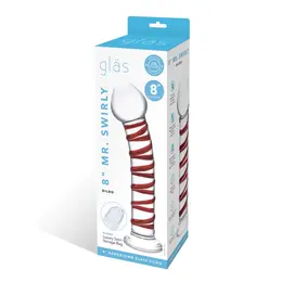 Glas Mr. Swirly Glass Model 20.3 cm - Spiral Textured, Curved Design