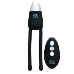 Fifty Shades of Grey Relentless Vibrations Couples Remote Vibe Black