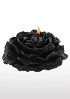TABOOM Rose Japanese Drip Candle Set 2 pcs - Black & Burgundy, Low-Temp