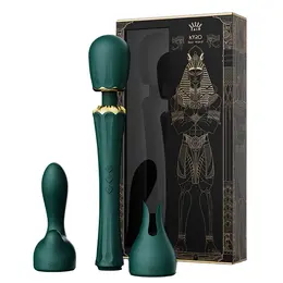 ZALO Kyro Turquoise Green Wand - Direct Power 2.0, 2 Attachments, USB
