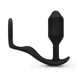 b-Vibe Snug & Tug Dual Sensation Silicone System 128g Black