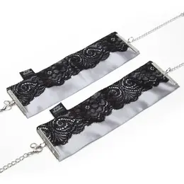 Fifty Shades of Grey Play Nice Satin Wrist Cuffs Adjustable Black
