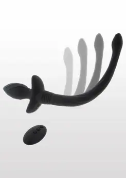 Taboom Puppy Play Wiggle Tail Silicone Remote-Controlled Black M