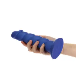 Addiction Fantasy 20 cm Intimate Model Unicorn Blue Silicone Ribbed