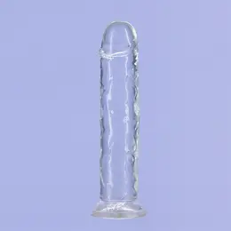 Addiction Crystal Addiction Transparent Vertical Model 18cm with Suction Base