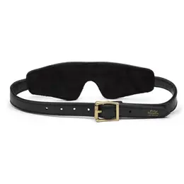 Fifty Shades of Grey Bound to You Faux Leather Blindfold Black-Gold