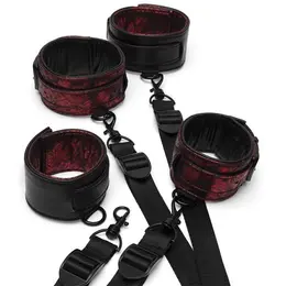 Fifty Shades of Grey Sweet Anticipation Under Mattress Restraint Set, Adjustable