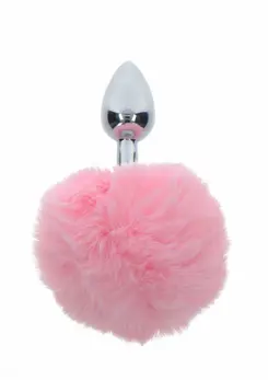 TABOOM Bunnytail Plug Pink - Aluminum Model with Faux Tail, Small Size