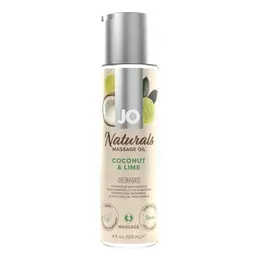 JO Naturals Massage Oil Coconut & Lime 120ml - Vegan Aromatherapy Care