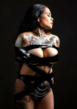 TABOOM Bondage Tape 15m PVC Reusable Restraint System Black