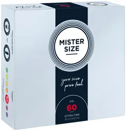 Mister Size 60 mm Condoms 36-Pack - Tailored Comfort & Secure Fit